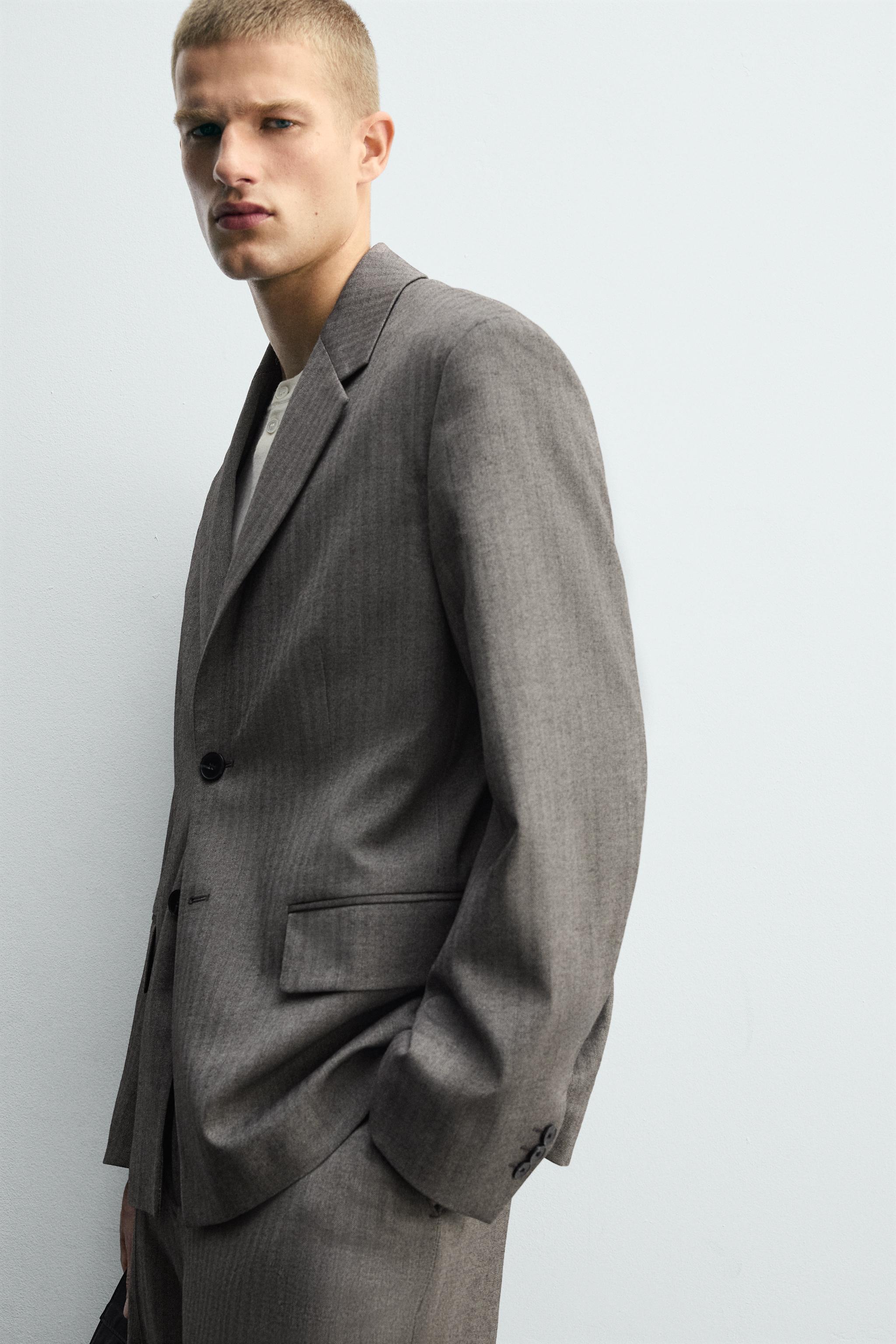 BLAZER COSTUME À CHEVRONS